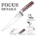 Moone Pro 8 inch kitchen Chef's Knife Sharp Blade Wood Handle High Carbon Stainless Steel Knives