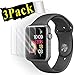 Luminira Compatible Watch 38mm Tempered Glass Screen Protector (Series 3 2 1) [9H Hardness] [Anti-Fingerprint] [Bubble Free] [Only Covers The Flat Area] Compatible Apple 38mm [3-Pack]