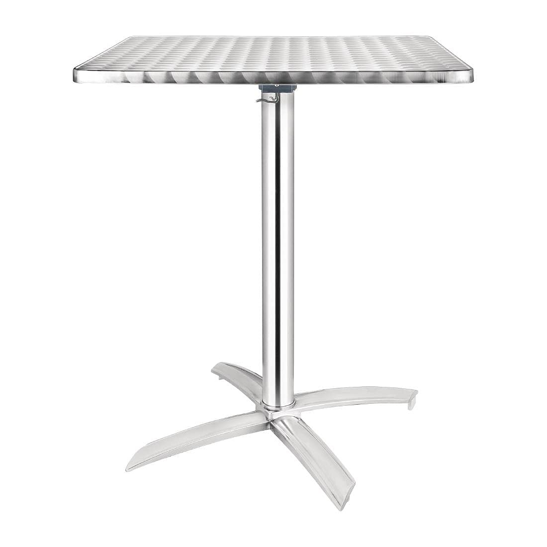 Bolero Square Flip-Top Table Stainless Steel 720X600X600mm Restaurant Bar Cafe