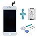 SANKA iPhone 6S LCD Screen Replacement White, Digitizer Display Retina 3D Touch Screen Glass Frame Assembly for iPhone 6S 4.7 inch - White (Free Tools Included)