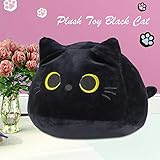 3D Black Cat Plush Toy Pillow, Cute Animal