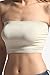 Themogan Women'S Basic Seamless Bra Top Bandeau Black/White/Khaki, One Size