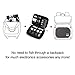 BAGSMART Electronics Organizer Double-Layer Travel Cable Organizer Cord Organizer Bag Accessory Organizer Storage Bag for 7.9