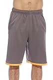 77923-Charcoal-M At The Buzzer Athletic Basketball Shorts for Men