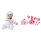Product Bundle Melissa & Doug Mine to Love 12-Inch Mariana Doll, 8-Piece Feeding Set Book