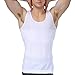 Shaxea Men's Seamless Compression Shirt, Body Slimmer Shapewear with Tummy Control, Gynecomastia Undershirt Tank Top