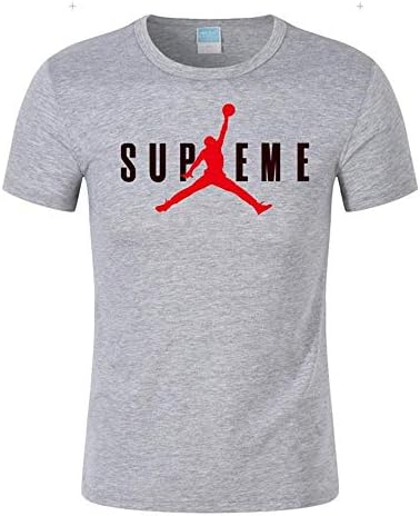 Ysa メンズサマーシーズンバスケットボールスターtシャツスポーツラウンドネック半袖ヘッジスウェットシャツ