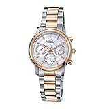 TOPHILL Eco-Drive Women's Two Tone Stainless Steel Quartz Watch 35mm SC103
