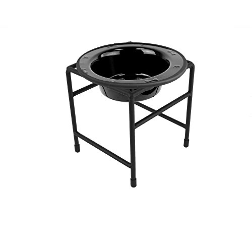 Platinum Pets Single Diner Feeder with Stainless Steel Cat/Puppy Bowl, .75 cup/…