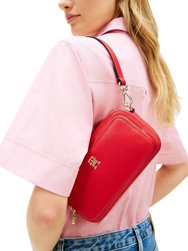 Damen Crossbody Bag Tasche Daily Camera Bag mit Reißverschluss, Rot (Primary Red), Einheitsgröße