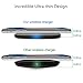 Wireless Charger, Fast Wireless Charging Pad 10W with Anti-slip Rubber for iPhone X, iPhone 8 / 8 Plus, Samsung Galaxy Note 8 / S8 / S8 Plus, S7 / S7 Edge and Qi-Enabled Devices (Black)