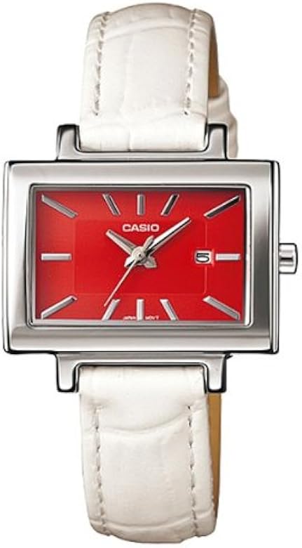 casio red dial watch