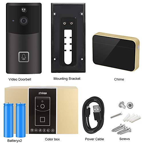6 Doorbell+Security+166+Degree+Detection+Wireless