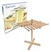 CucinaPro Pasta Drying Rack Crafted from All Natural Wood- Folds Flat for Easy Storage