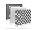 TOP CASE - Quatrefoil / Moroccan Trellis Ultra Slim Light Weight Matte Hard Case Cover for Old Generation Macbook Pro 13-inch (A1278/with or without Thunderbolt) - NOT for Retina Display - Gray