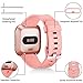 Maledan Bands Compatible for Fitbit Versa/Versa 2/Lite/SE, Classic Replacement Soft Watch Bands for Fitbit Versa Smartwatch, for Womens and Mens, Small, 3 Pack Plum/Peach/White