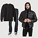 BINACL Men's Winter Jacket,Thicken Quilted Hooded Padded Down Alternative Puffer Coat