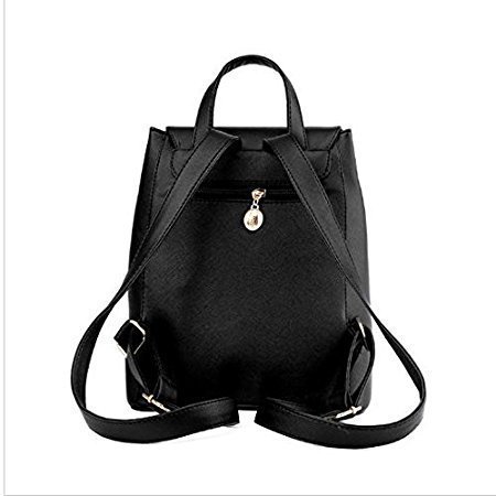 alice girl's combo of clutch and cadence backpack(black)
