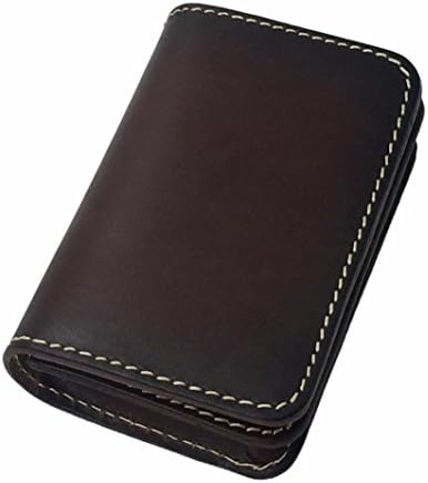 Tarhoo Vegetable Tanned Leather Business Card Wallet &amp; Credit Card Holder for Perfect Gifts for Men and Women (coffee)