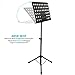 Music Stand for Sheet Music is a Black Stands & Portable for Instrument books & Holders with Bag Piano Guitar Violin Flute Clarinet