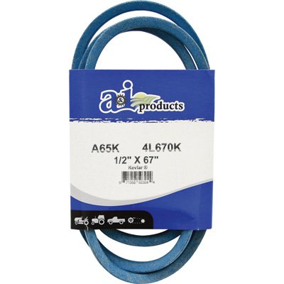 Pix A & I Products Blue Kevlar V-Belt with Kevlar Cord - 67in. x 1/2in, Model# A65K/4L670K