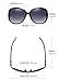 ATTCL Women Polarized UV400 Sunglasses Fashion Plaid Oversized Sunglasses 16214 Brown