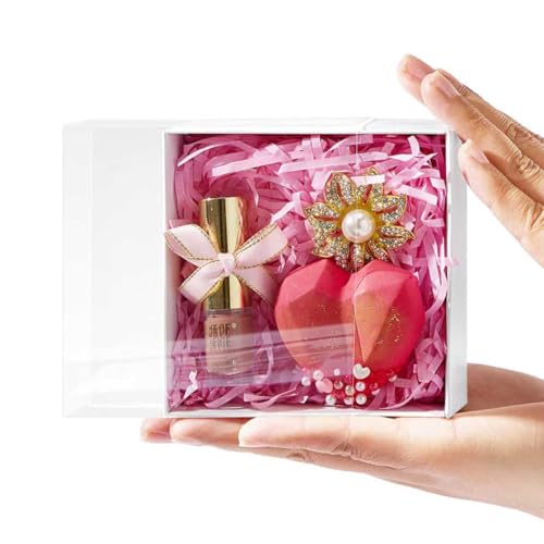 Photo 1 of 12 Pack 4x4x2 Inch White Drawer Gift Boxes for Cookies, Macarons & Desserts - Food-Safe Bakery Packaging, Christmas Holiday Treat Boxes, Wedding Party Favors, Truffle Donut Display Case (Ships Flat)