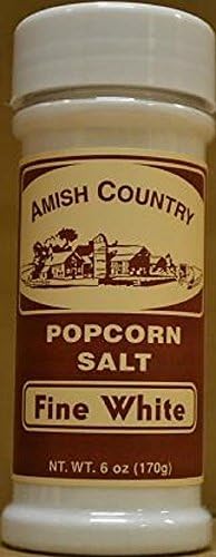 Amish Country Fine White Popcorn Salt 6 Oz Shaker