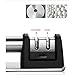 Knife Sharpener-2 Stage Diamond Coated Tungsten Steel and Ceramic System,Sharpens Dull Knives Quickly,Easy to Use for Kitchen and Outdoor