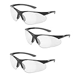 Elvex RX-500C Full Lens Magnifier, Black Frame/Grey Temple Tips (3 Pair)