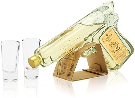 Hijos De VillaReposado Pistol Gun 20cl & Shot Glass Miniature Gift Set