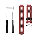 NotoCity Silicone Watch Band Replacement Solft Silicone Strap Compatible Forerunner 230/220/ 235/620/ 630/ 735XT/ Approach S20/ S5/ S6-Red
