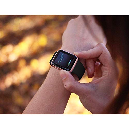 AdMaster Silicone Compatible for Apple Watch Band and Replacement Sport iwatch Accessories Bands Series 4 3 2 1 Black 38mm/40mm M/L