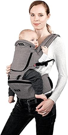 miamily hipster plus 3d baby carrier in charcoal