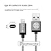 iOrange-E Apple Certified Braided USB Charging Cable for iPhone 6/6S Plus/5S/5C/5, iPod 5, Nano 7, iPad 4/Mini 2/ Air - 10 Feet (3 Meter) - Grey