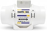 Fantronix 125 mm Inline Bathroom Extractor Fan with Run-On Timer view 1
