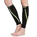 BALEAF Unisex Calf Compression Leg Sleeve Shin Support Calf Socks for Running, Cycling, Hiking, Shin Splints and Varicose Veins, Lined-Green, XL(1 Pair)