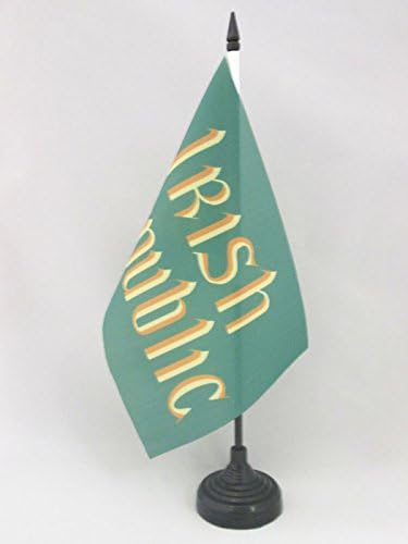 AZ FLAG Easter Rising Irish Republic Table Flag 5'' x 8'', Republic of Ireland Office Decoration 100% Polyester 21 x 14 cm