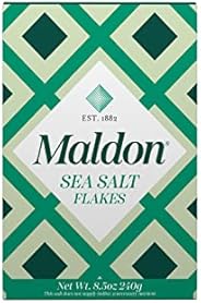Maldon Salt, Sea Salt Flakes, 8.5 oz (240 g), Kosher, Natural, Handcrafted, Gourmet, Pyramid Crystals (Packagi