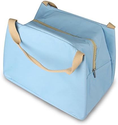 Jovilife Reusable Insulated Lunch Box Tote Bag ,Light blue