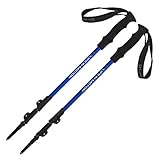 Pair of Life In Motion Trekking/Hiking / Walking Poles (Sticks), Durable, Lightweight, Collapsible/telescoping.