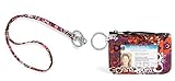 Vera Bradley Zip Id Case and Lanyard in Rosewood