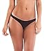 THE MESH KING Coqueta Swimwear Sweet Heart Brazilian Bikini Bottom Hipster Swimsuit BLACK-MD