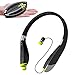 Bluetooth Headset, Wireless Bluetooth 4.1 Headphones-Neckband Tri-fold Stereo Earbuds and Retractable Earphones with Mic for iPhone 8/8 Plus, Samsung S9/Note 8 and Other Smartphones