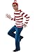 Costhat Costhat Where's Waldo Now Costume Adult Funny Sweatshirt Hoodie Outfit Glasses Hat Cap Suits