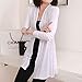 Shawhuaa Womens Knitted Slim Fit Open Front Cardigan Sweater Shawl White