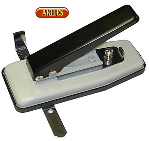 Akiles CSP-G ID Card Badge Slotted Hole Punch with Side AND Depth Guides Desktop Card Slotting Tool by Akiles Office Product