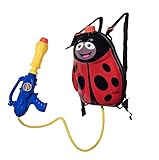Water Gun Backpack Lady Bug Super Soaker For Kids Toys - Summer Fun Outdoor Water Toy For Children Beach Pool Backyard Water Blaster … (Toy)