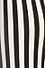 ED Women's Plus Vertical Striped Pattern Print Leggings - White Black