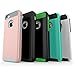 iPhone 5C Case, Rhidon Slim Shockproof Armor Case fit for iPhone 5C Hard Rugged Ultra Protective Back Rubber Cover with Dual Layer Impact Protection for iPhone 5C (White-Black)